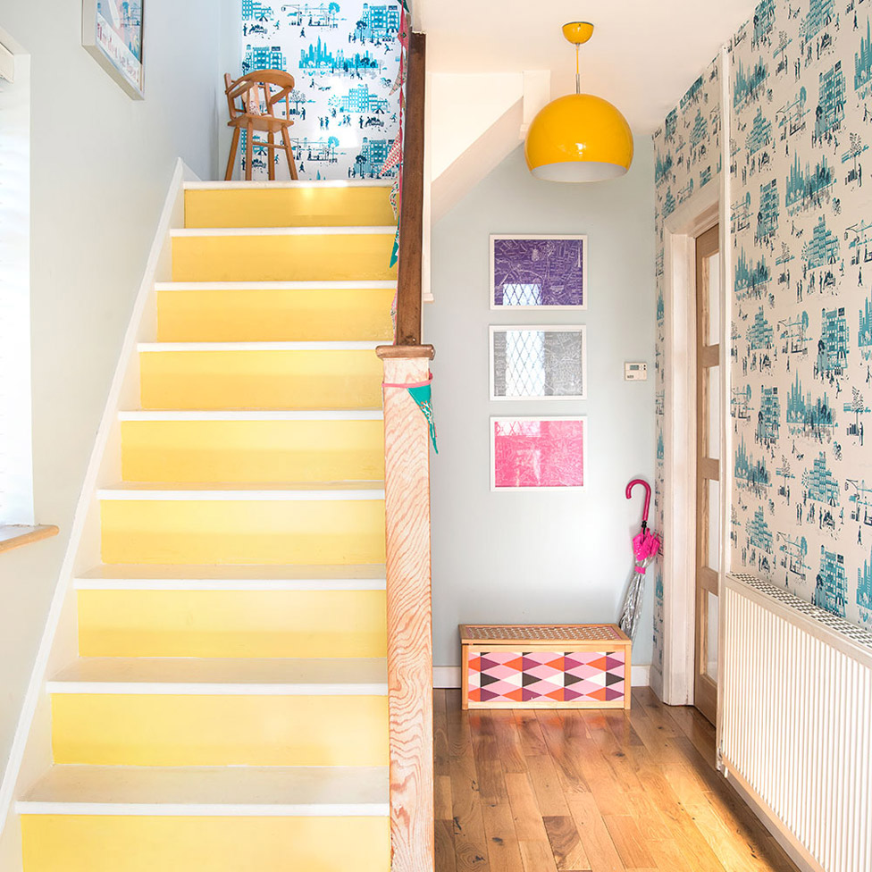 yellow stairs